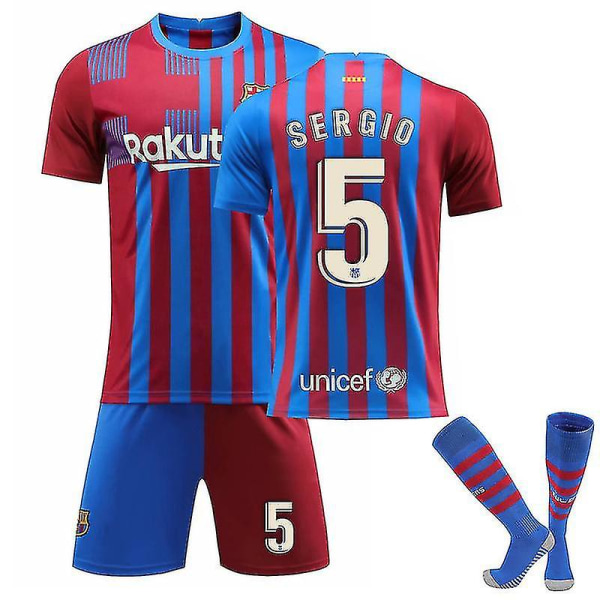 Fc Barcelona hjemmeskjorte sesong 202122 vY SERGIO For Adults S