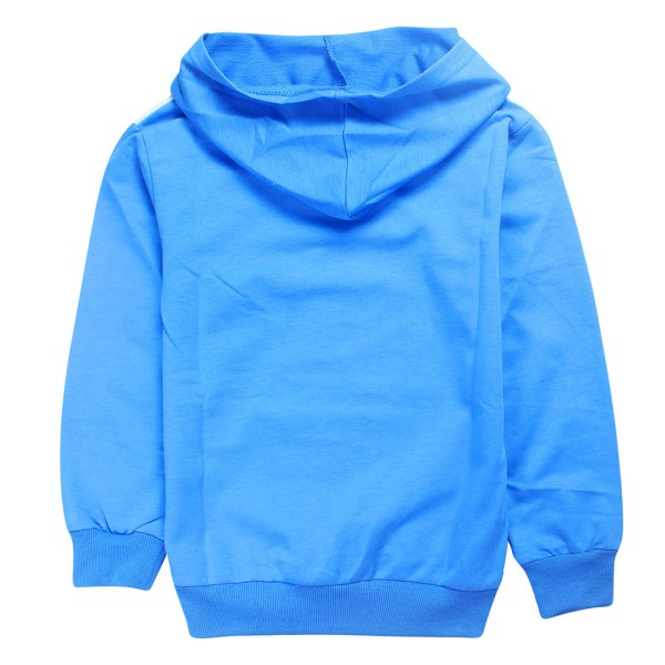 Among us tecknade spel print pojke Tröja barn Casual hoodies Z X dark bule 160cm