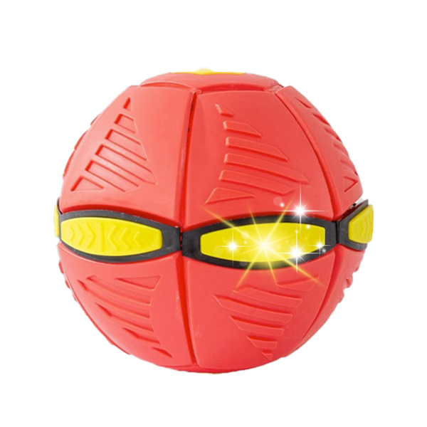 Hund hoppende bold Legetøj Stomp Pet Interactive Flying Discs Lys udendørs legetøj HZR Red 3 Lights