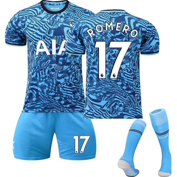 22-23 Ny Tottenham udebanetrøje fodboldtrøje C ROMERO 17 Kids 28(150-160CM)