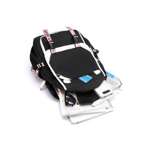 Aphmau reppu lasten reput reppu USB-liitÃ¤nnÃ¤llÃ¤ 1kpl2 blÃ¥ 3