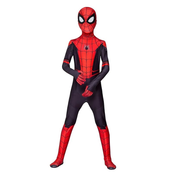 Spiderman Cosplay Superheltkostyme Barn Voksen Bodysuit CNMR - Far From Home 110 Kids (100-110cm)