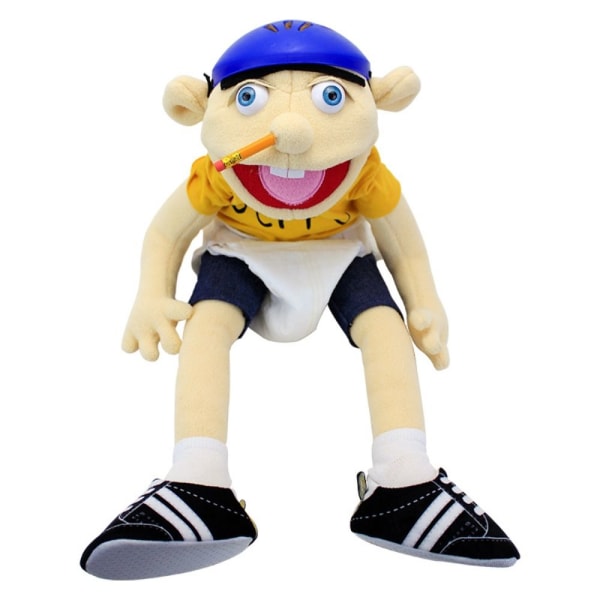 Jeffy Puppet Jeffy Hånddukke Tegnefilm Plys Legetøj Fyldt Dukke k