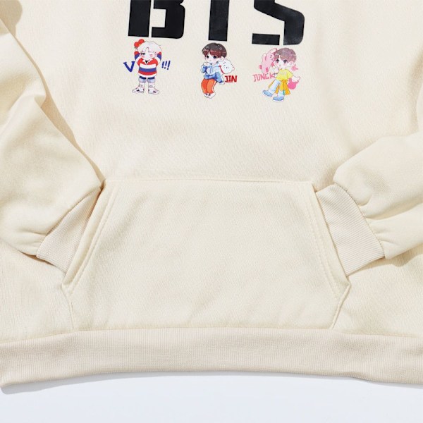 BTS Hoodies Hösttröjor GUL yellow V . yellow XXL