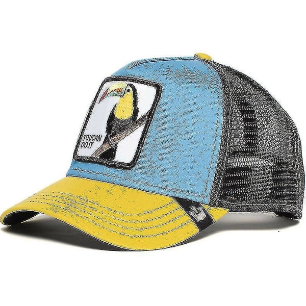 Voksen Black Panther Mesh Cap Sommer Baseball Cap Trucker Cap W Toucan