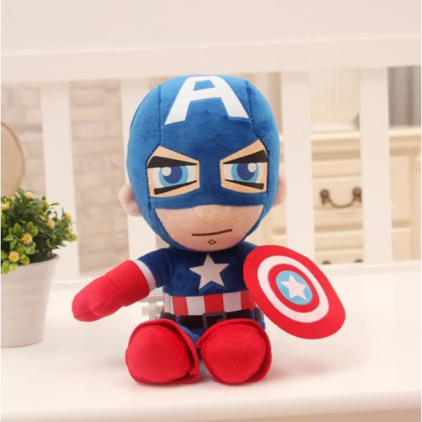 25 cm Marvel Avengers plyschleksak Batman stoppade dockor W Captain America