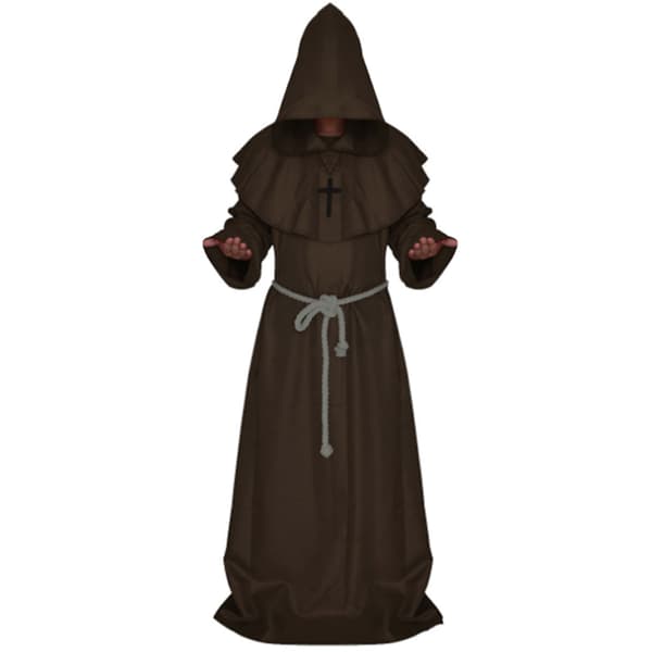 Halloween Cosplay kostym edeltida munkkläder Kostym än Kvinnor Z X coffee M
