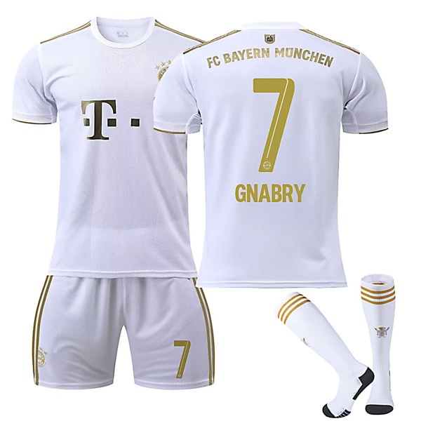 FC Bayern Munich 22-23 Bortalag Jersey GNABRY Nr 7 Fotbollströja kit W 18