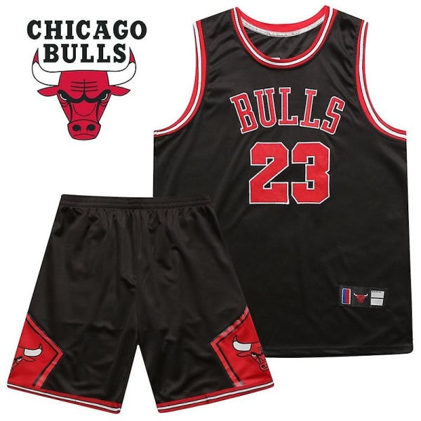 Nba Jersey Bulls nr. 23 Michael Jordan Basketballtrøjesæt vY 3XL