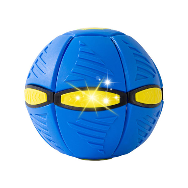 Hund hoppende bold Legetøj Stomp Pet Interactive Flying Discs Lys udendørs legetøj HZR Blue 3 Lights