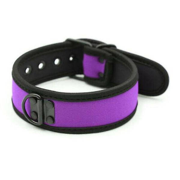 Carnival Puppy Mask Andas huvudbonader Cosplay Animal Head Mask Purple collar