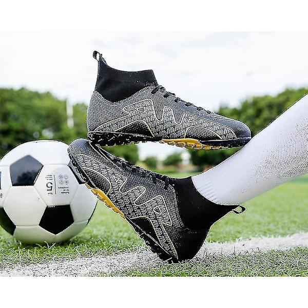 Fotballsko for menn Voksne Yttersåle for barn Sklisikker unisex joggesko vY Black2 41
