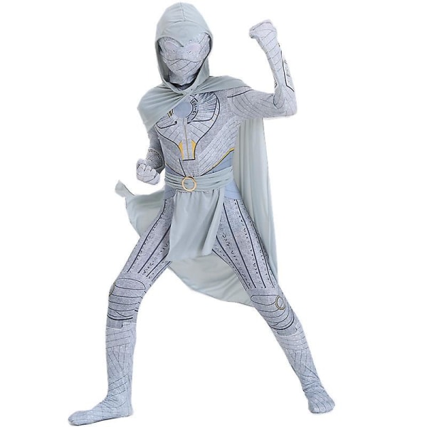 Moon Knight Kids Cosplay Kostyme Festkjole + Sjal + Belte 100cm 170cm