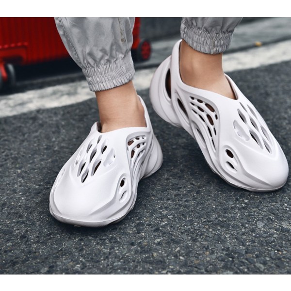 Unisex strandskor Sport sandaler Sommar duschtofflor . White 42-43