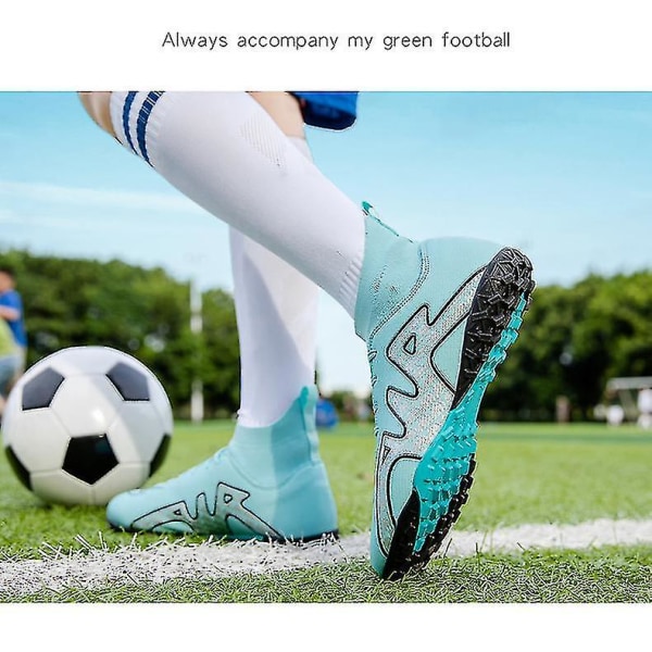 Fotbollsskor för män Vuxna barn Yttersula Halkfria unisex sneakers Z X Blue2 32