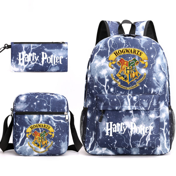 Harry Potter of Student Backpack F-tyylinen Lightning Blue-1