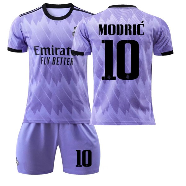 22 Real Madrid trøje Ude NR. 10 Modric skjorte Z X #M