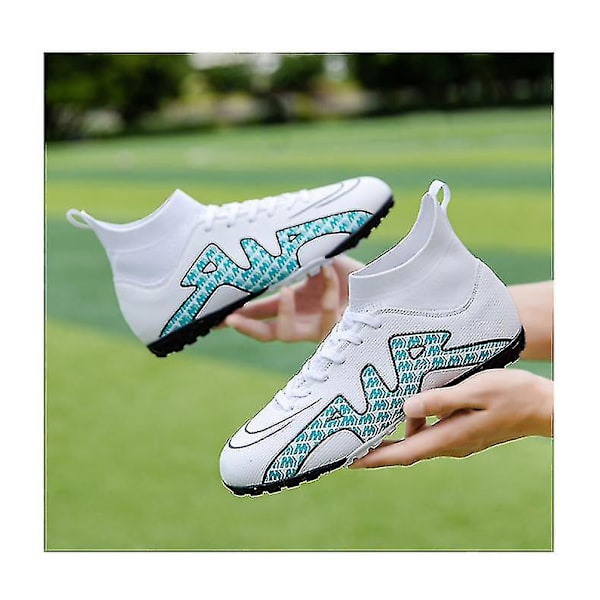 Fotbollsskor för män Vuxna barn Yttersula Halkfria unisex sneakers Z X White2 38