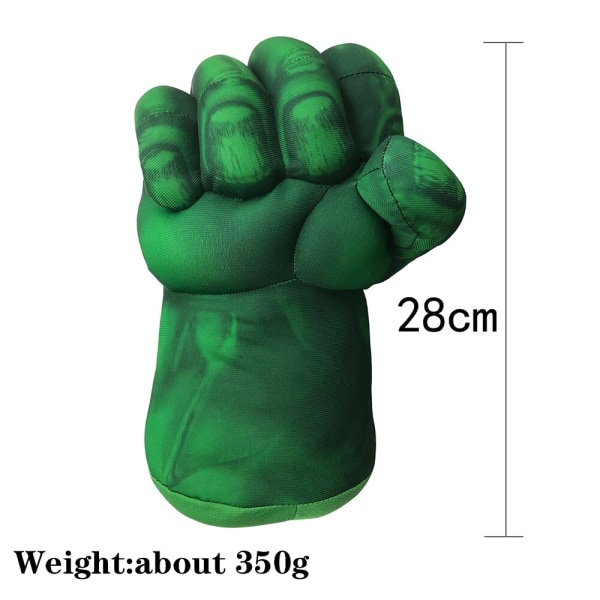 Marvel figur boxningshandskar Spiderman Superhero Cosplay Handskar W Red Hulk left hand