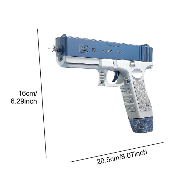 Elektrisk vandpistol, automatiske sprøjtepistoler med super høj ka V blue