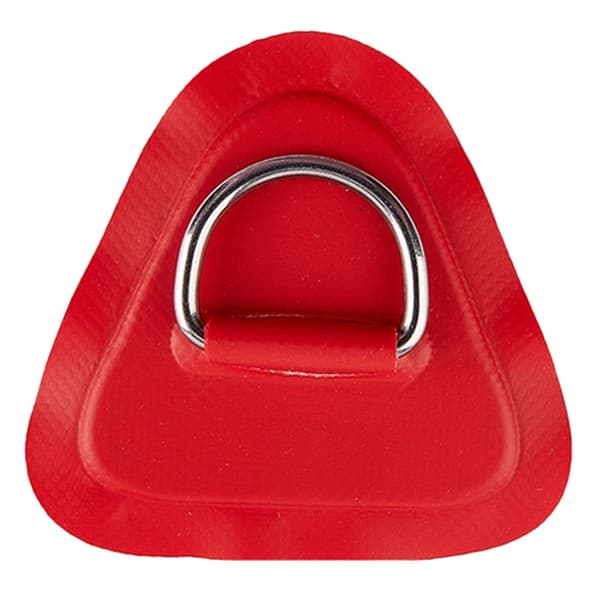 5 stycken Pad/Patch D-ringar för PVC uppblåsbar båt, kanotflotte Rostfri D-Ring Patch Jolle Kajak Surfboard Paddle Board - Red
