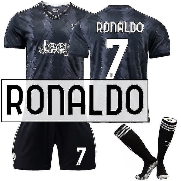 20222023 Ny Juventus fotballdraktsett Fotballdrakt for voksne T-skjorte shortsdress vY RONALDO 7 Kids 16(90100CM)