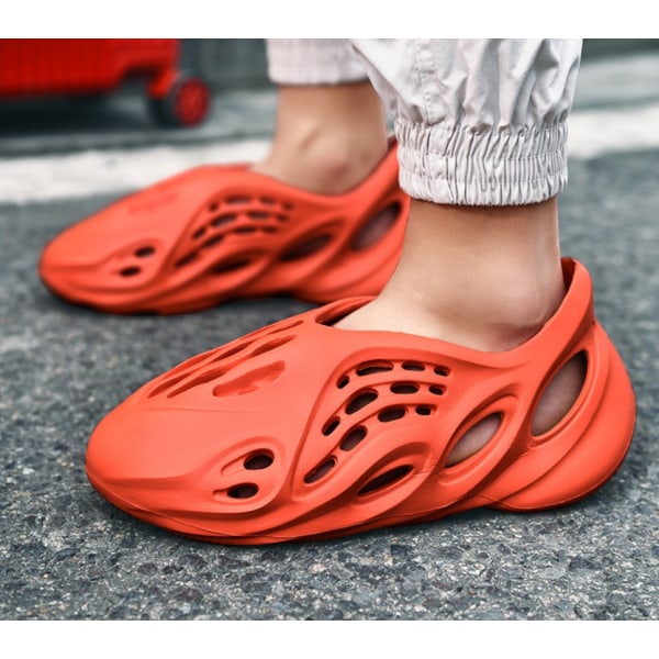 Unisex strandskor Sport sandaler Sommar duschtofflor . Orange 40-41