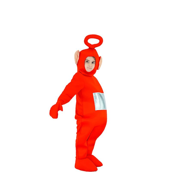 4 väriä Teletapit Cosplay aikuisille Hauska Tinky Winky Dipsy Laa-laa Po Anime Karnevaaliasu Vaatteet Tyylikäs mekko Kids W Kids Green Kids L