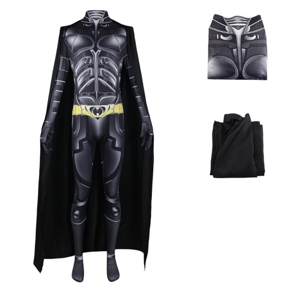 Batman Cosplay-festkostyme for Jumpsuit Rollespill-antrekk L Z XL