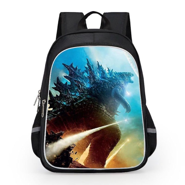 Godzilla Print School Bag Kids Waterproof Backpack #1 9 L