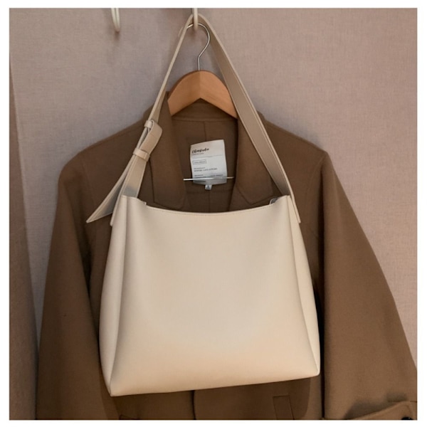 Læder mulepose Skuldertaske KHAKI khaki