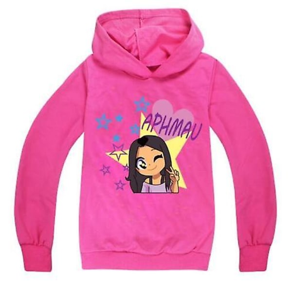 Børn Drenge Piger Aphmau Hoodie Sweatshirt Langærmede Jumper Toppe Pullover 2-14y Z X Rose 170CM 13-14Y