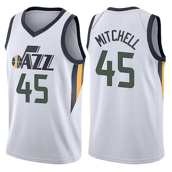 Uusi kausi Utah Jazz Donovan Mitchell No.45 Basketball Jersey W S