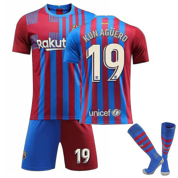 Fc Barcelonan kotipaita kausi 202122 vY KUN AGUERO For Adults XS