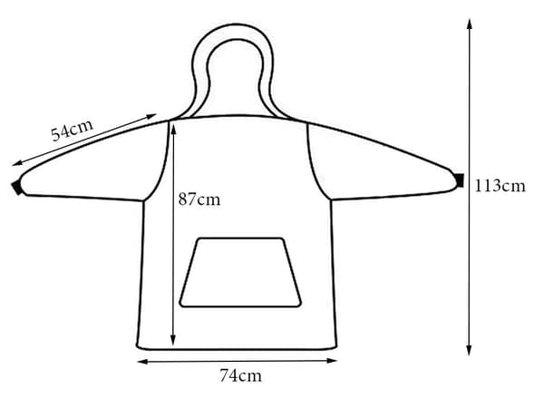 Snuggie Oversize Huppari Peitto Huppu Oversize Harmaa V . Grey grå