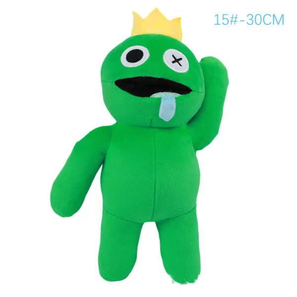 Rainbow Friends Gosedjur Leksaker Blå Monster Mjuk plysch Dol W 15#