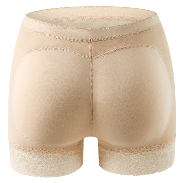 Kvinnor Body Shaper Vadderad Butt Lifter Trosa Butt Hip Enhancer Fake Bum Z flesh-colored M
