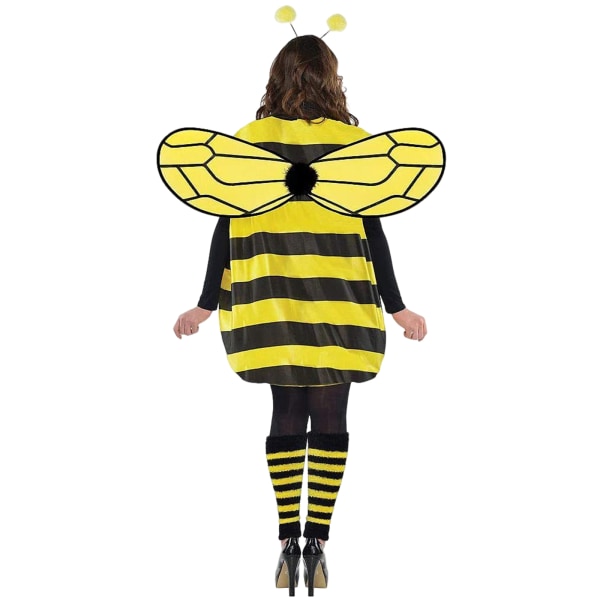 Bee Cosplay-kostume med vinger Bee Cosplay-tilbehør Hallowe W M