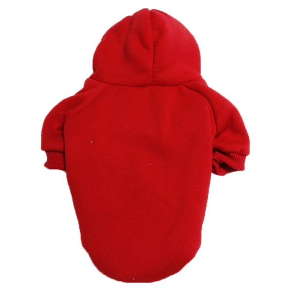 Pet Cat hættetrøje Kostume Hunde Puppy Coat Outfit Jumper Warm Jacket W red XL