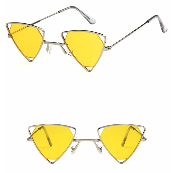Klassiske Retro Mote Stilig Solbriller for Menn Kvinner UV Beskyttelse Trekant Design Stil