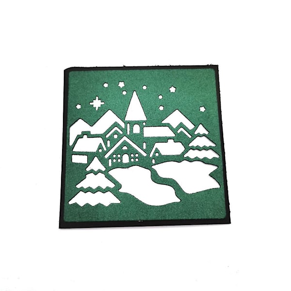 Jule-Igloo Metal Skæreform Stencil DIY Scrapbooking Album Skabelon