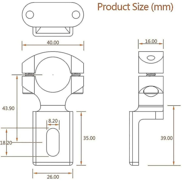 Universal Motorcykel 22mm 7/8\" Styrstang Forlygtebeslag