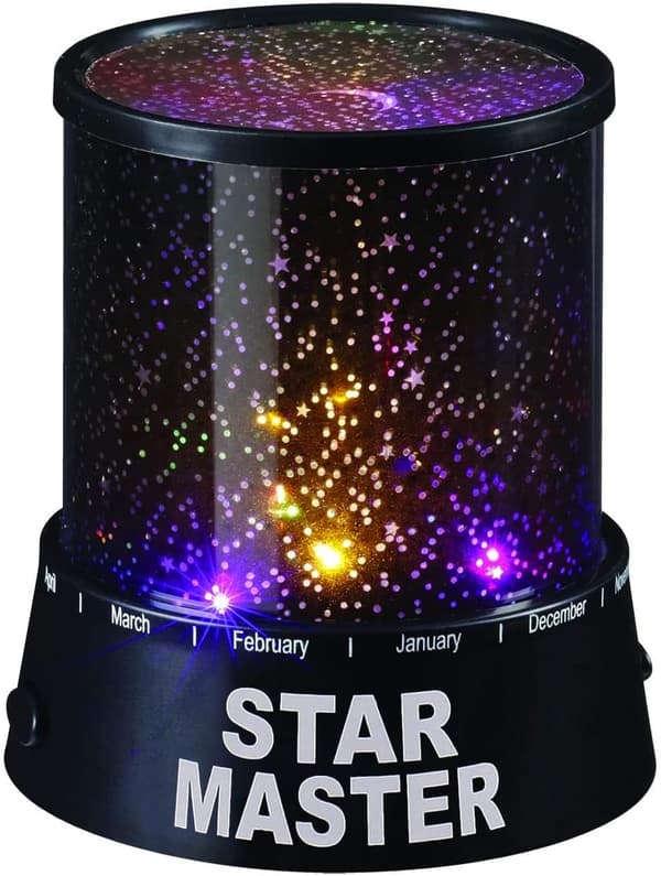 Projector Galaxy Night Light in Black – Colorful Twilight Romantic
