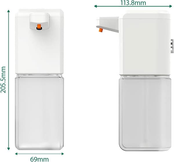Automatic Remote Foaming Soap Dispenser with Proximity Technology for Bathroom and Kitchen. Wall Mounted. Easy to Use. Automatic Liquid Soap Dispenser.