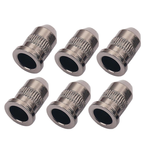 6 stk Bassgitarstrenger String Through Ferrules Gitarstreng Gjennom Kropp Ferrule String Through BulletBlackM