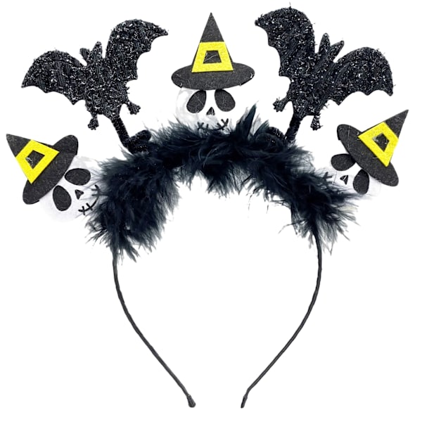 4 kpl Halloween-hiusnauhoja, noitakypärähiusnauha, paholainen-hiusnauha karnevaaliin, pukeutumis-hiuslisävarusteet pojille ja tytöille