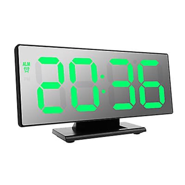 Violett Elektronisk Klocka Bordtemperaturvisning Multifunktion Snooze Natt Stor Siffra Display Led Skrivbordsväckarklockor