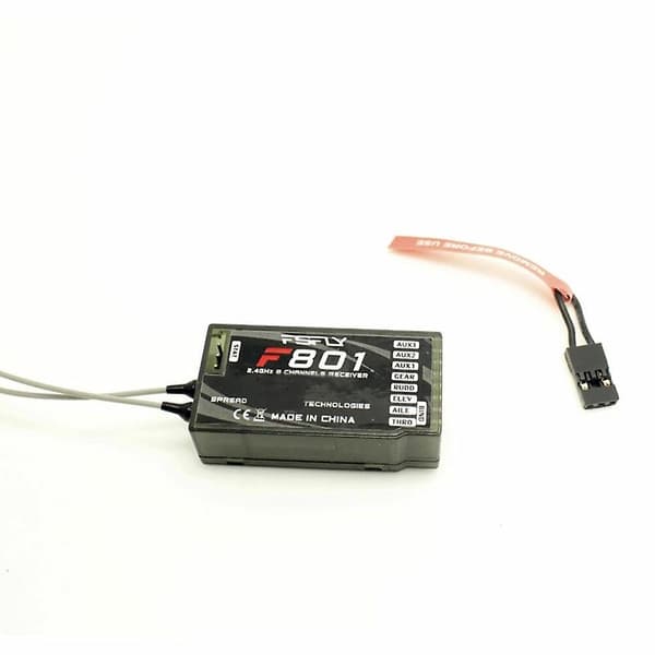 FSFLY F801 2.4GHz 8CH PPM DSMX/DSM2 Modtager Understøtter Spektrum DX6 DX7 DX8 DSM2 JR Sender til RC