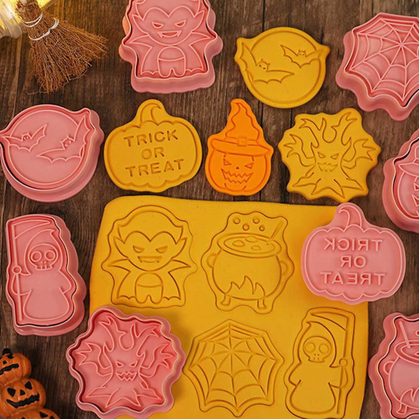 8 stk Halloween Fudge Kakeformer i Plast