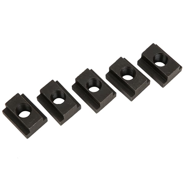 T-slot nut with black oxide finish, M12 thread, 5-pack